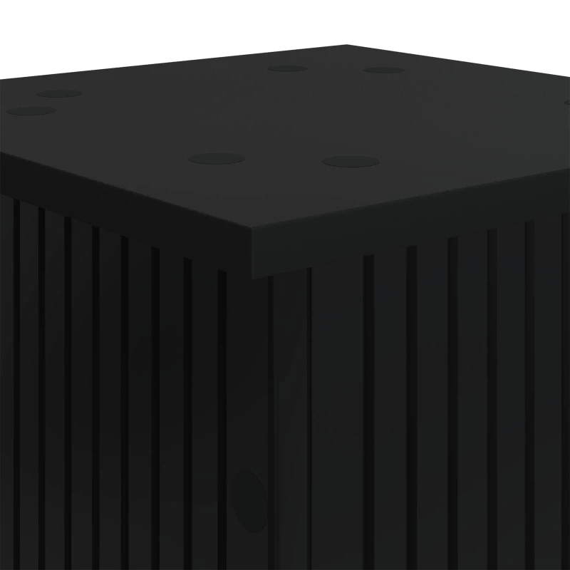 vidaXL Βάση φυτών Μαύρο 30,5 x 30 x 80,5 εκ Επεξεργασμένο Ξύλο