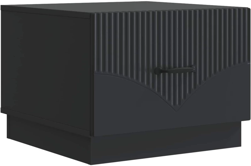 vidaXL Τραπεζάκι σαλονιού Μαύρο 49 x 50 x 37 εκ. Επεξεργασμένο Ξύλο