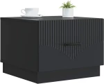 vidaXL Τραπεζάκι σαλονιού Μαύρο 49 x 50 x 37 εκ. Επεξεργασμένο Ξύλο
