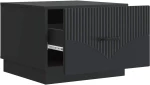 vidaXL Τραπεζάκι σαλονιού Μαύρο 49 x 50 x 37 εκ. Επεξεργασμένο Ξύλο