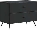 vidaXL Κομοδίνο Μαύρο 62 x 34,5 x 47,5 εκ Επεξεργασμένο Ξύλο