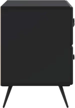 vidaXL Κομοδίνο Μαύρο 62 x 34,5 x 47,5 εκ Επεξεργασμένο Ξύλο