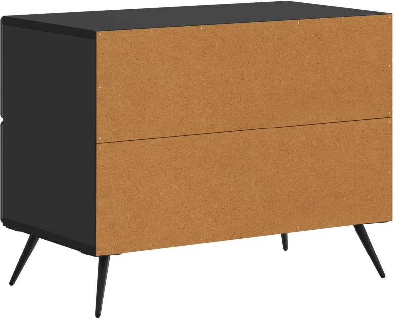 vidaXL Κομοδίνο Μαύρο 62 x 34,5 x 47,5 εκ Επεξεργασμένο Ξύλο