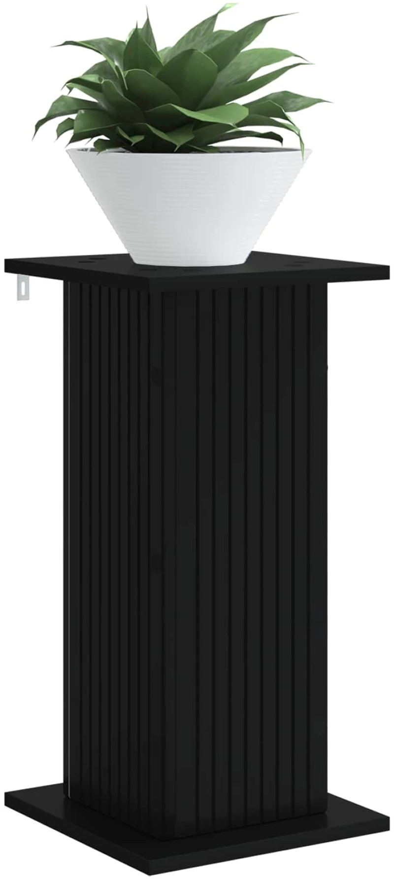 vidaXL Βάση φυτών 2 pcs Μαύρο 30,5 x 30 x 60,5 εκ Επεξεργασμένο Ξύλο