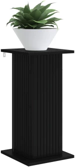 vidaXL Βάση φυτών 2 pcs Μαύρο 30,5 x 30 x 60,5 εκ Επεξεργασμένο Ξύλο