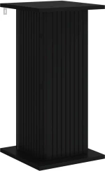 vidaXL Βάση φυτών 2 pcs Μαύρο 30,5 x 30 x 60,5 εκ Επεξεργασμένο Ξύλο
