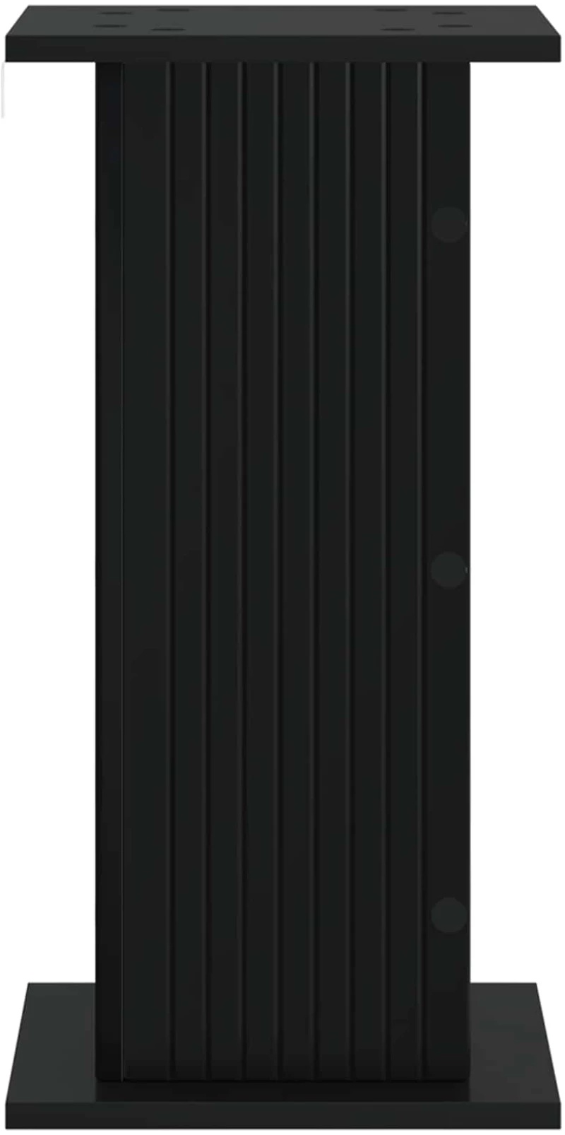 vidaXL Βάση φυτών 2 pcs Μαύρο 30,5 x 30 x 60,5 εκ Επεξεργασμένο Ξύλο
