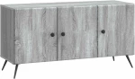 vidaXL Ντουλάπι TV Γκρι Sonoma 99 x 34,5 x 50 εκ. Επεξεργασμένο Ξύλο