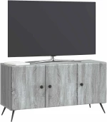 vidaXL Ντουλάπι TV Γκρι Sonoma 99 x 34,5 x 50 εκ. Επεξεργασμένο Ξύλο