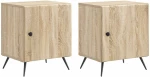 vidaXL Κομοδίνο 2 pcs Sonoma Δρυς 43 x 34,5 x 50 εκ Επεξεργασμένο Ξύλο