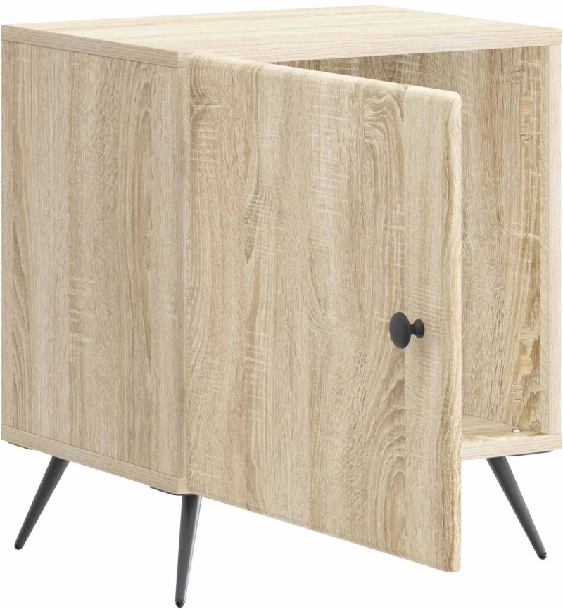 vidaXL Κομοδίνο 2 pcs Sonoma Δρυς 43 x 34,5 x 50 εκ Επεξεργασμένο Ξύλο