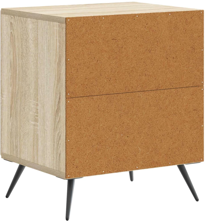 vidaXL Κομοδίνο 2 pcs Sonoma Δρυς 43 x 34,5 x 50 εκ Επεξεργασμένο Ξύλο