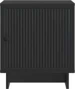 vidaXL Κομοδίνο 2 pcs Μαύρο 43 x 34,5 x 50 εκ Επεξεργασμένο Ξύλο