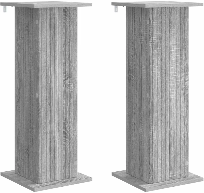vidaXL Βάση φυτών 2 pcs Γκρι Sonoma 30,5 x 30 x 80,5 εκ