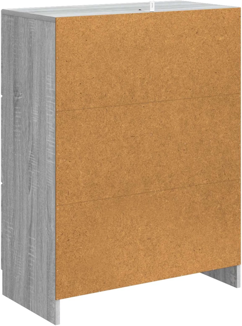 vidaXL Πλαϊνό γραφείο με συρτάρι Γκρι Sonoma 66 x 34,5 x 87 εκ.