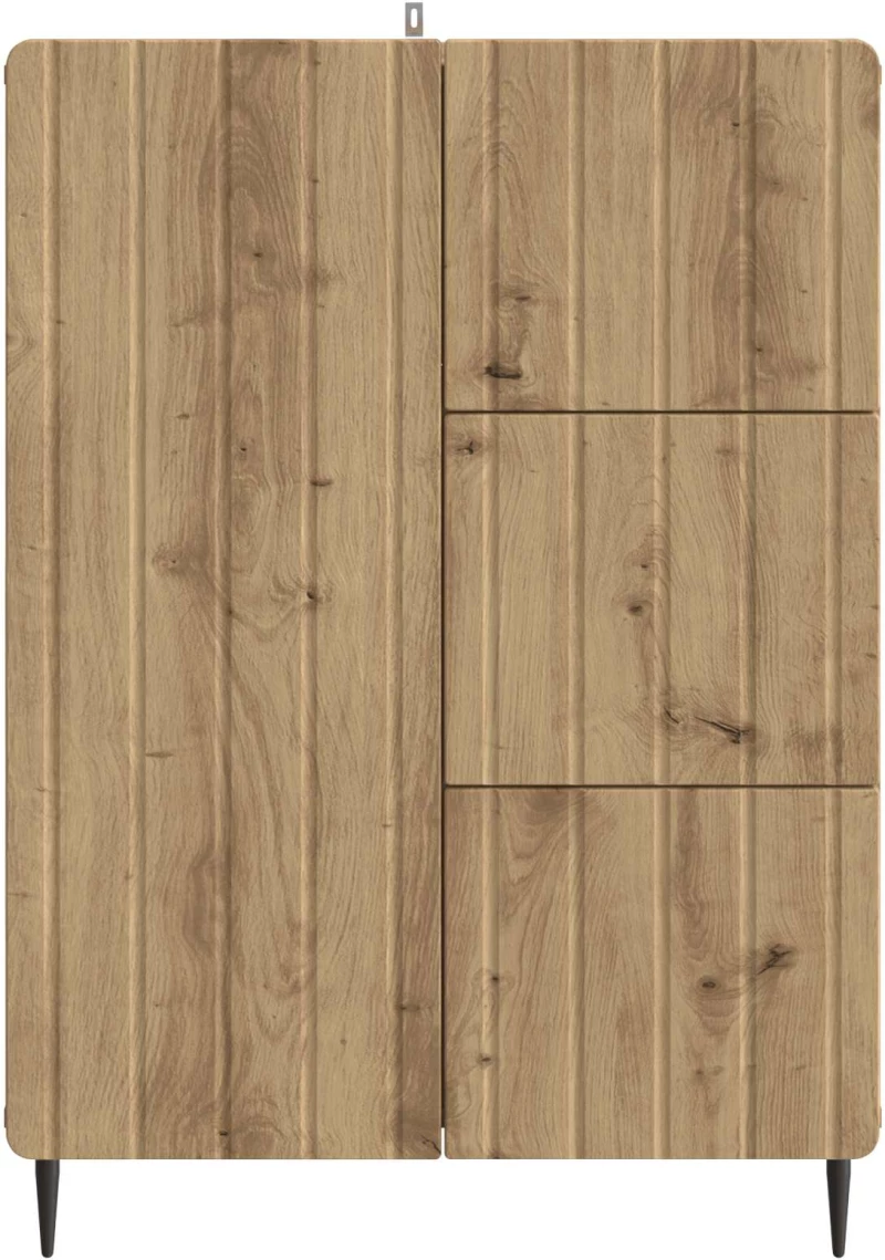 vidaXL Πλαϊνό γραφείο με συρτάρι Artisan Δρυς 66 x 34,5 x 91,5 εκ