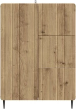 vidaXL Πλαϊνό γραφείο με συρτάρι Artisan Δρυς 66 x 34,5 x 91,5 εκ