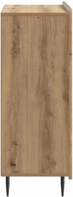 vidaXL Πλαϊνό γραφείο με συρτάρι Artisan Δρυς 66 x 34,5 x 91,5 εκ