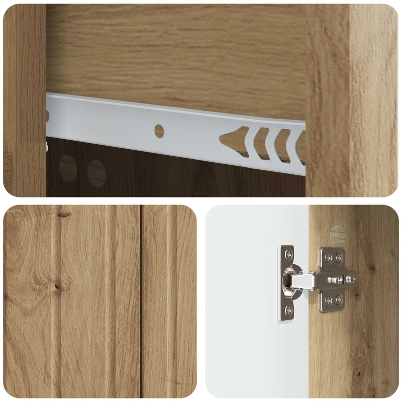 vidaXL Πλαϊνό γραφείο με συρτάρι Artisan Δρυς 66 x 34,5 x 91,5 εκ