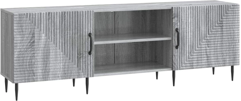 vidaXL Ντουλάπι TV Γκρι Sonoma 150 x 31 x 50 εκ. Επεξεργασμένο Ξύλο