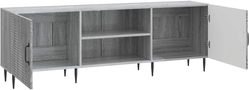 vidaXL Ντουλάπι TV Γκρι Sonoma 150 x 31 x 50 εκ. Επεξεργασμένο Ξύλο