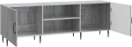 vidaXL Ντουλάπι TV Γκρι Sonoma 150 x 31 x 50 εκ. Επεξεργασμένο Ξύλο