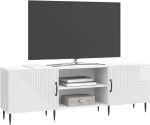 vidaXL Ντουλάπι TV Γυαλιστερό Λευκό 150 x 31 x 50 εκ.