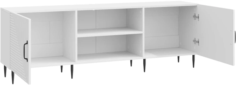 vidaXL Ντουλάπι TV Γυαλιστερό Λευκό 150 x 31 x 50 εκ.