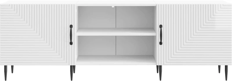vidaXL Ντουλάπι TV Γυαλιστερό Λευκό 150 x 31 x 50 εκ.