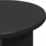 vidaXL Τραπεζάκι Πλευράς Μαύρη Δρυς Ø 39 x 38 εκ Επεξεργασμένο Ξύλο