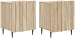 vidaXL Κομοδίνο 2 pcs Sonoma Δρυς 43 x 34,5 x 52 εκ Επεξεργασμένο Ξύλο