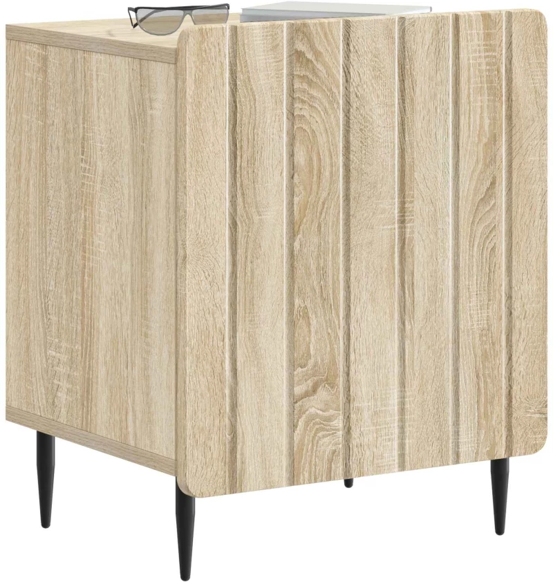 vidaXL Κομοδίνο 2 pcs Sonoma Δρυς 43 x 34,5 x 52 εκ Επεξεργασμένο Ξύλο