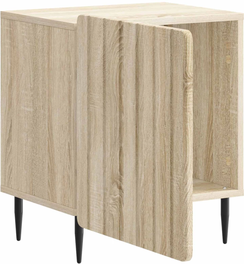 vidaXL Κομοδίνο 2 pcs Sonoma Δρυς 43 x 34,5 x 52 εκ Επεξεργασμένο Ξύλο