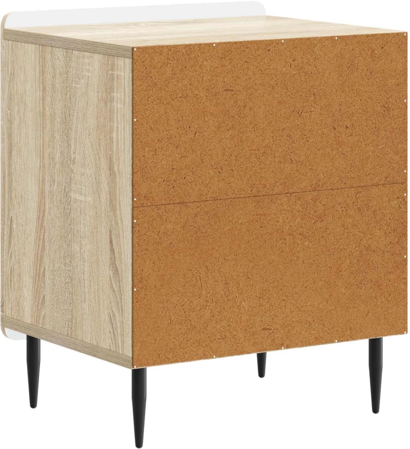 vidaXL Κομοδίνο 2 pcs Sonoma Δρυς 43 x 34,5 x 52 εκ Επεξεργασμένο Ξύλο