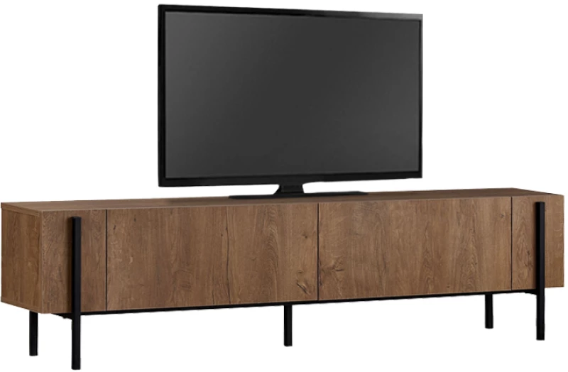 Έπιπλο τηλεόρασης Nexus Megapap χρώμα καρυδί 180x30x45,5εκ.