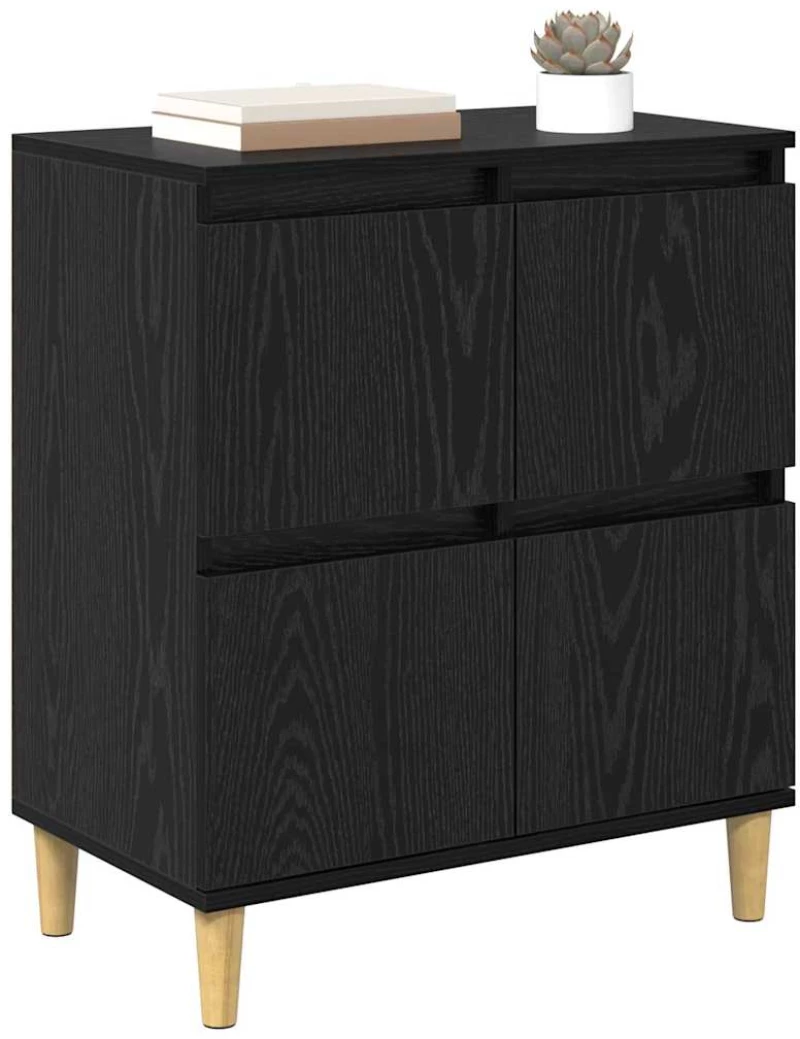 vidaXL Πλαϊνό γραφείο Μαύρη Οξυά 60 x 35 x 70 cm Επεξεργασμένο ξύλο