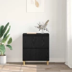 vidaXL Πλαϊνό γραφείο Μαύρη Οξυά 60 x 35 x 70 cm Επεξεργασμένο ξύλο