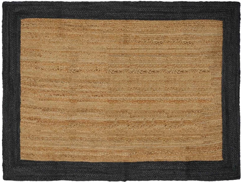 vidaXL Χαλιά χώρου Σκούρο Γκρι 120 x 170 cm Γιούτα