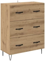 vidaXL Πλαϊνό γραφείο με συρτάρι Artisan Oak 69,5 x 34 x 90 εκ.