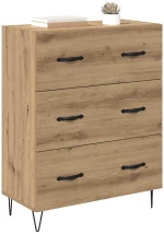 vidaXL Πλαϊνό γραφείο με συρτάρι Artisan Oak 69,5 x 34 x 90 εκ.