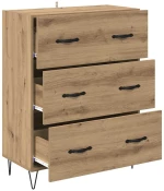vidaXL Πλαϊνό γραφείο με συρτάρι Artisan Oak 69,5 x 34 x 90 εκ.
