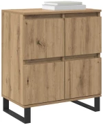 vidaXL Πλαϊνό γραφείο 3 pcs Artisan Oak 60 x 35 x 70 cm