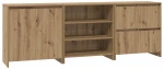 vidaXL Πλαϊνό γραφείο με συρτάρι 3 pcs Artisan Oak 70 x 41 x 75 εκ.