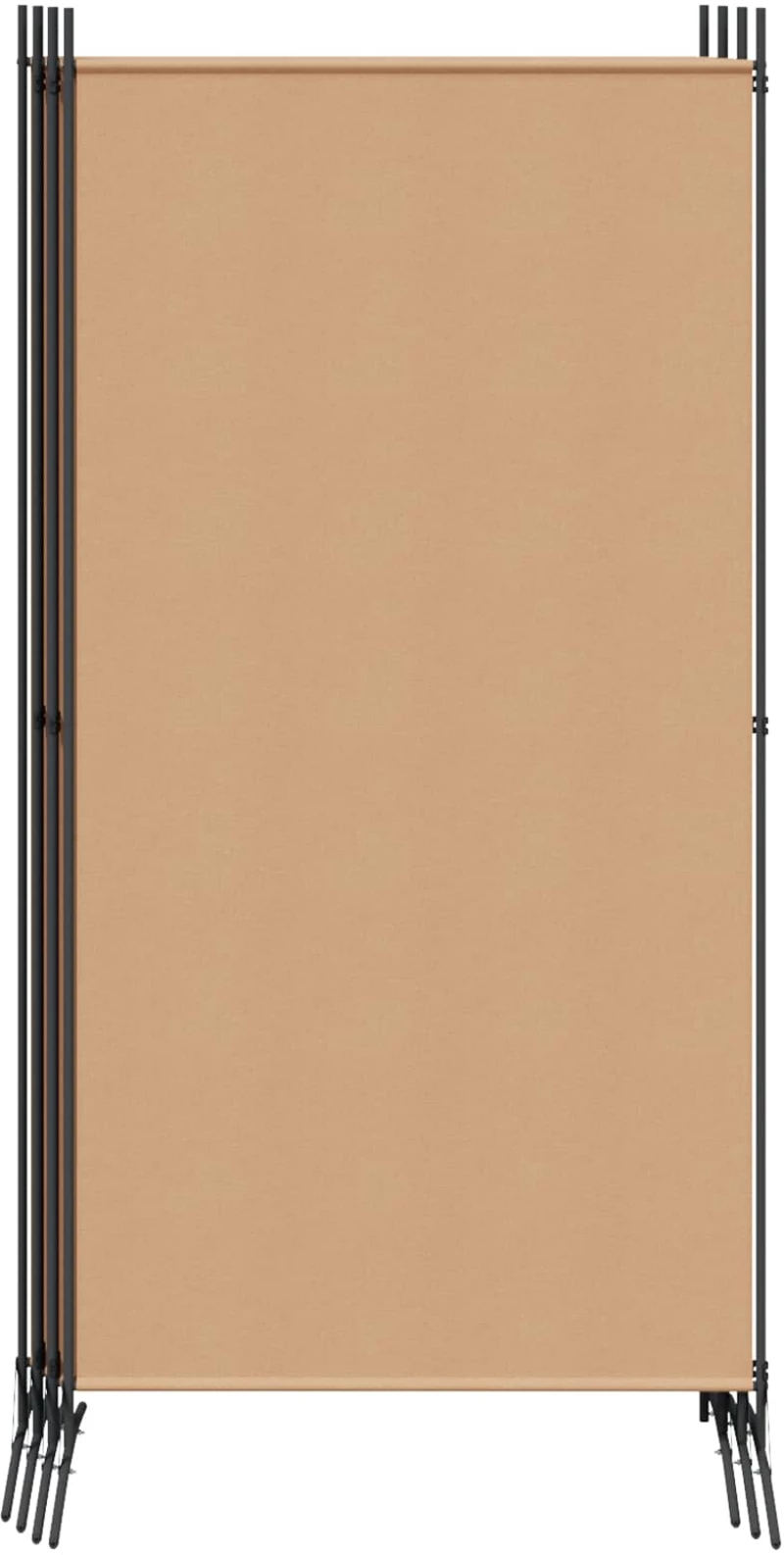 vidaXL Διαχωριστικό Δωματίου 6-Πάνελ Μπεζ 520 x 180 cm Ύφασμα