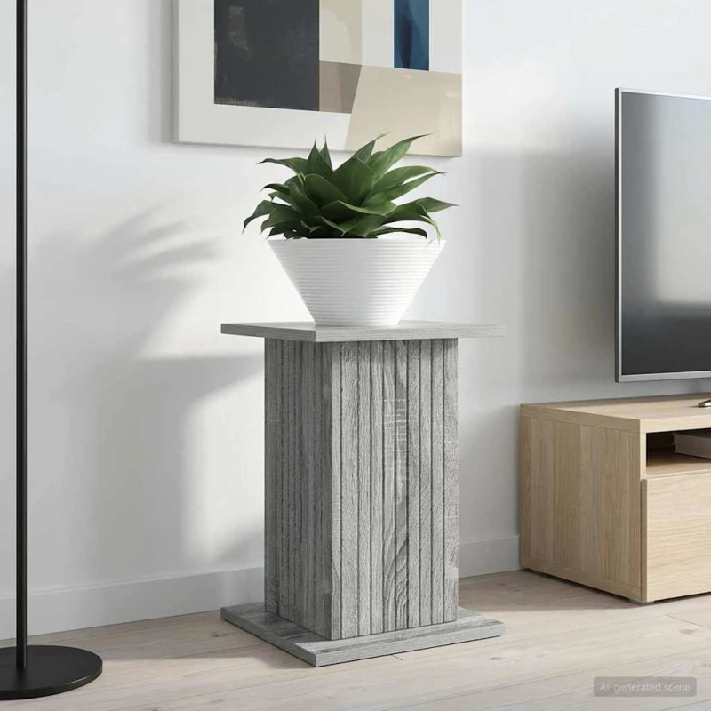vidaXL Βάση φυτών 2 pcs Γκρι Sonoma 30,5 x 30 x 43 εκ