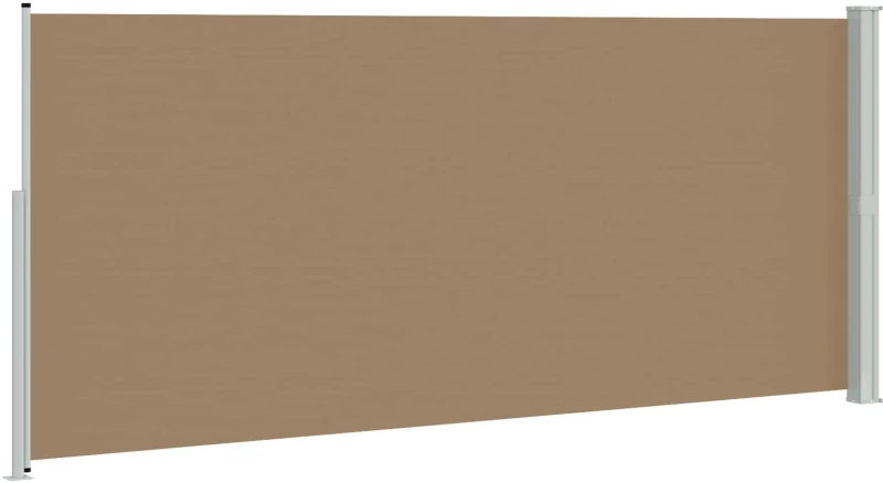 vidaXL Ανακλινόμενος Πλευρικός Απλώστρα Taupe 600 x 200 εκ.