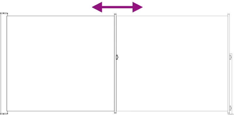 vidaXL Ανακλινόμενος Πλευρικός Απλώστρα Taupe 600 x 200 εκ.