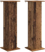 vidaXL Βάση φυτών 2 pcs Παλαιωμένο ξύλο 30,5 x 30 x 100,5 εκ