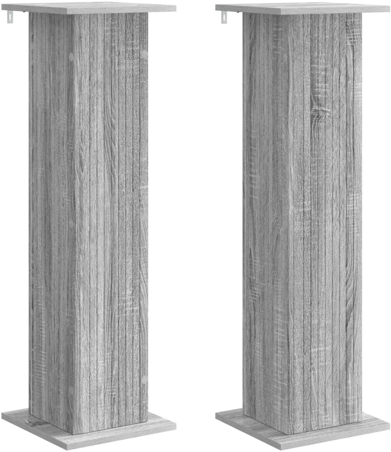 vidaXL Βάση φυτών 2 pcs Γκρι Sonoma 30,5 x 30 x 100,5 εκ