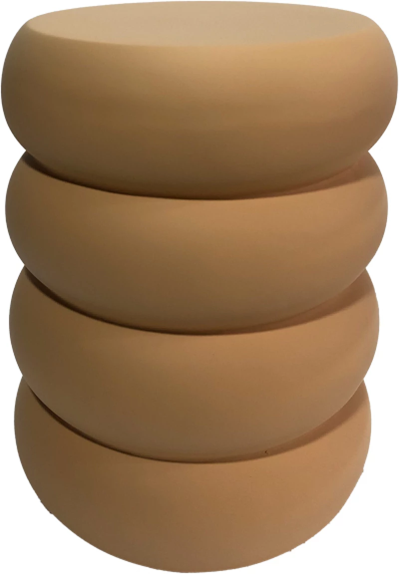 Βοηθητικό τραπέζι Venezia pakoworld MGO  terracotta Φ35x46εκ